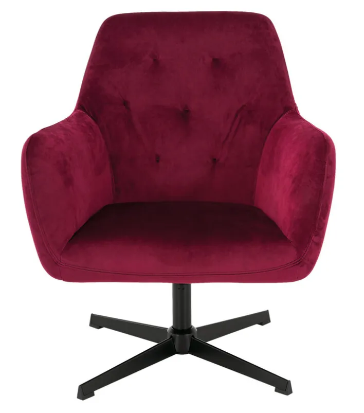 Cocktailsessel CHARLIE brombeer/ schwarz