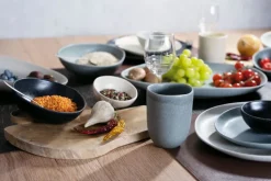 CreaTable Dipschale PIETRA Keramik schwarz