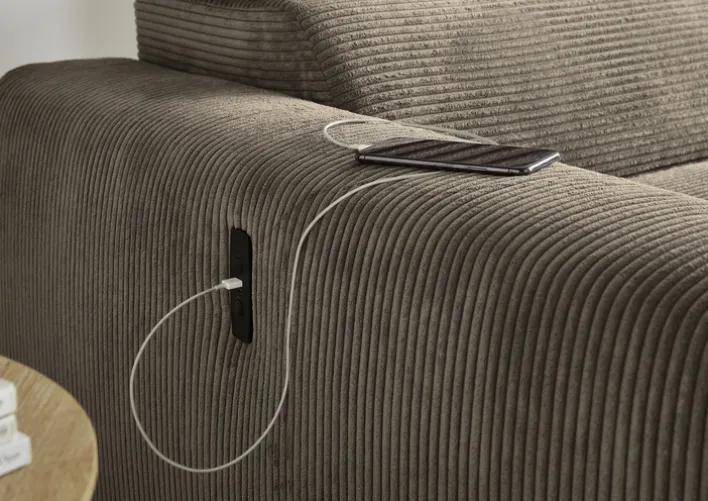 Ecksofa LENNOX taupe