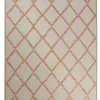 ESPRIT Outdoorteppich RHOMB 120 x 170 cm beige/rot