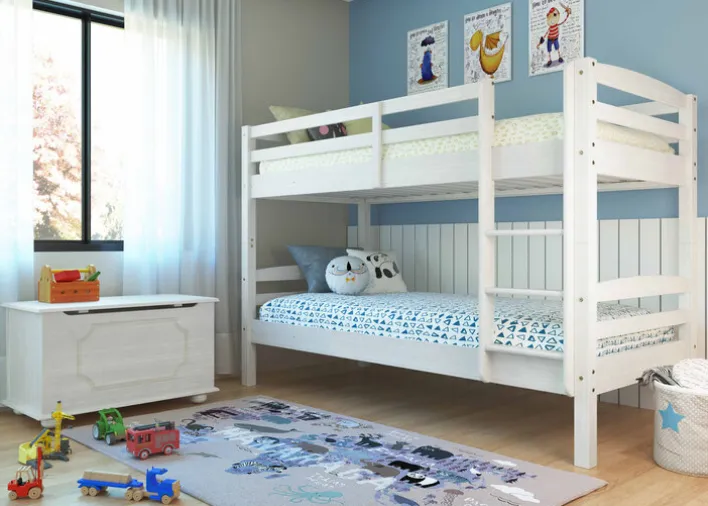 Etagenbett NIKOLAUS 90 x 190 cm weiß
