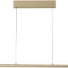 FISCHER & HONSEL LED Balkenpendel BORENA, Metall, 6,5 x 180 cm, sandfarbig