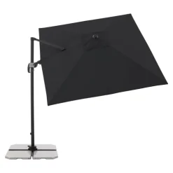 Garden FLAIR Ampelschirm NORMA 2-teilig 230 x 230 cm anthrazit