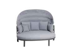 Garden FLAIR Daybed Sonneninsel DALLAS 4-tlg anthrazit /grau
