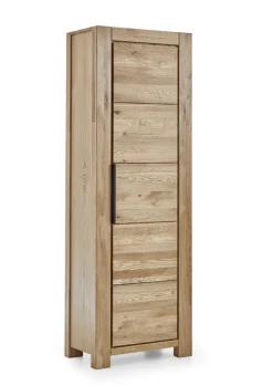 Garderobenschrank JURIA 67 x 199 cm Eiche massiv/Eiche furniert