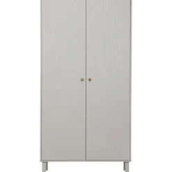 Garderobenschrank MADU 100 x 195 cm cloud grey/goldfarbig