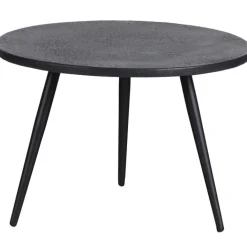 Garten Beistelltisch SUZE 2-teilig schwarz