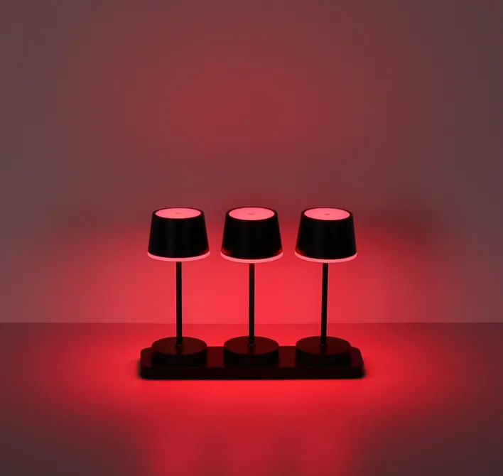 GLOBO Akku LED Tischleuchte DAWSON, Kunststoff/Metall, 30 x 21,6 x 8,5 cm Schwarz