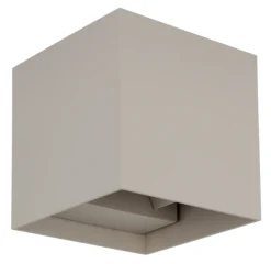 GLOBO LED Außenwandleuchte VERONIKA 10x10 cm sandfarbig