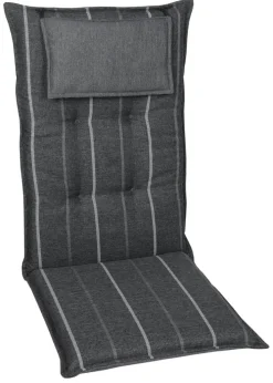 GO-DE Gartenstuhlauflage STRIPES 120/50/7 cm anthrazit