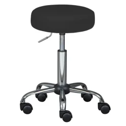 Hocker DIETER schwarz 33 x 50-66 x 33 cm