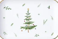 ihr Tablett FESTIVE HOLIDAYS Holz 20 x 13 x 15 cm Grün