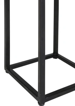 INTERhome Beistelltisch CHUCK Akazie Massivholz Set 2-tlg. Durchmesser 23/19 cm pulverbeschichtet Natur