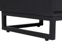INTERhome Kommode AGGLO 85 x 80 cm Akazie massiv schwarz gebeizt und lackiert
