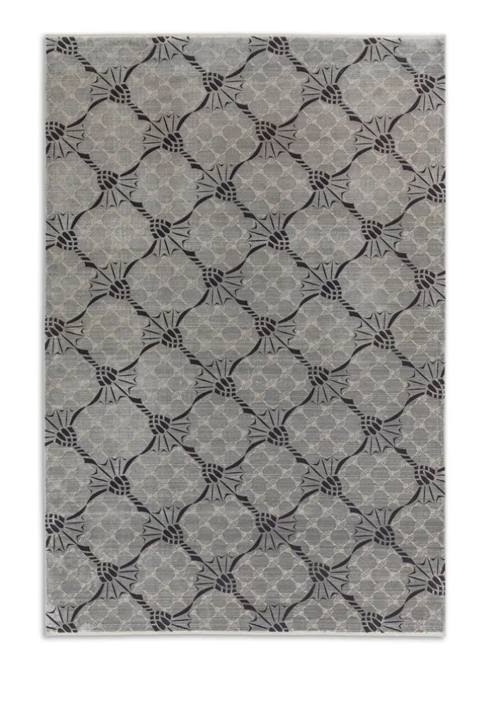 JOOP! Teppich CORNFLOWER DOUBLE 140 x 200 cm silberfarbig