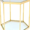 KARE DESIGN Beistelltisch COMB 55 cm goldfarbig