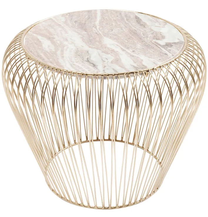 KARE DESIGN Beistelltisch rund 43 cm goldfarbig
