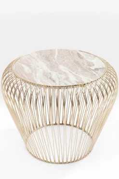 KARE DESIGN Beistelltisch rund 43 cm goldfarbig
