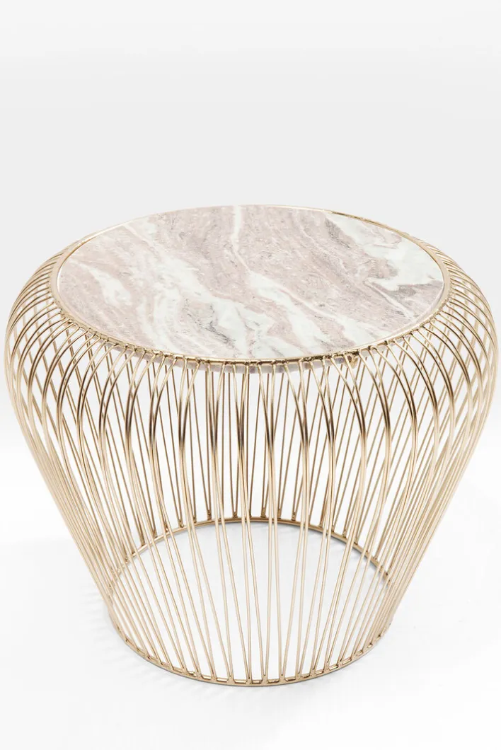 KARE DESIGN Beistelltisch rund 43 cm goldfarbig