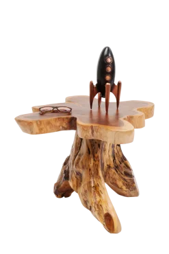 KARE DESIGN Beistelltisch TREE 40 x 40 cm Teak Massivholz