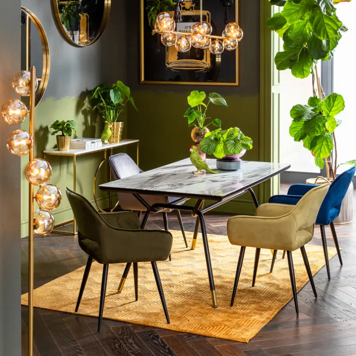 KARE DESIGN Esszimmerstuhl SAN FRANCISCO 2er Set dunkelgrün