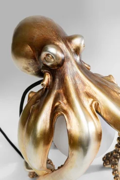 KARE DESIGN Tischleuchte ANIMAL OCTOPUS 25 x 34 cm goldfarbig