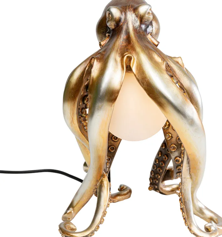 KARE DESIGN Tischleuchte ANIMAL OCTOPUS 25 x 34 cm goldfarbig