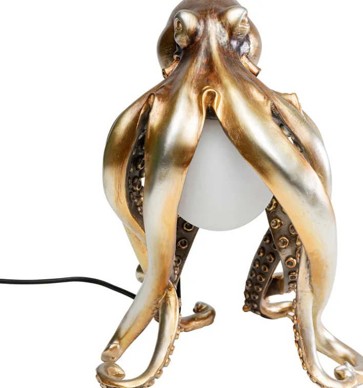 KARE DESIGN Tischleuchte ANIMAL OCTOPUS 25 x 34 cm goldfarbig