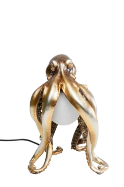 KARE DESIGN Tischleuchte ANIMAL OCTOPUS 25 x 34 cm goldfarbig