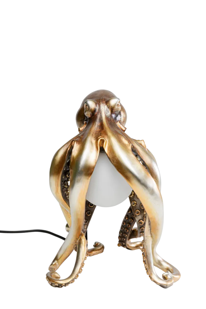 KARE DESIGN Tischleuchte ANIMAL OCTOPUS 25 x 34 cm goldfarbig