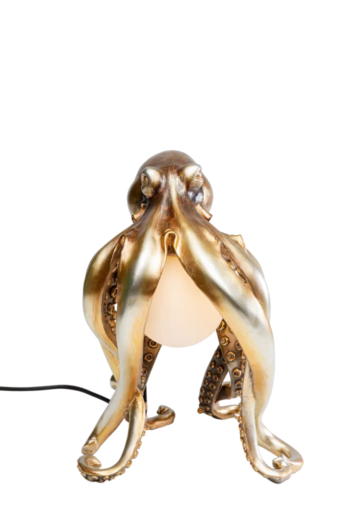 KARE DESIGN Tischleuchte ANIMAL OCTOPUS 25 x 34 cm goldfarbig