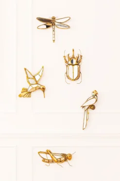 KARE DESIGN Wandschmuck BEETLE 36,5 x 27,5 cm goldfarbig