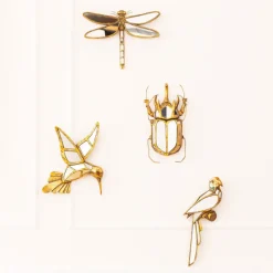 KARE DESIGN Wandschmuck DRAGONFLY 37 x 27 cm goldfarbig