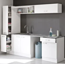 Küchen Apothekerschrank LUCCA weiß