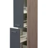 Küchen Apothekerschrank RALPH Eiche/ grau