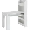 Kinder Schreibtisch mit Regal 50 x 110 cm weiß