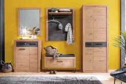 Kommode 77 x 99 cm Holznachbildung Balkeneiche