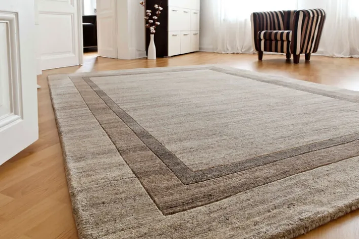 LUXOR living Schurwollteppich KUMARI 250 x 300 cm beige