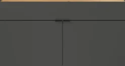 Mehrzweckschrank DAVID 110 x 57 cm Graphit/Braun