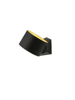 Musterring LED Wandleuchte MR LOOP schwarz-goldfarbig