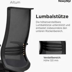 Nowy Styl Drehstuhl mit Armlehnen Bezug Sempre