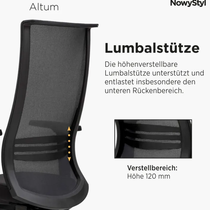 Nowy Styl Drehstuhl mit Armlehnen Bezug Sempre