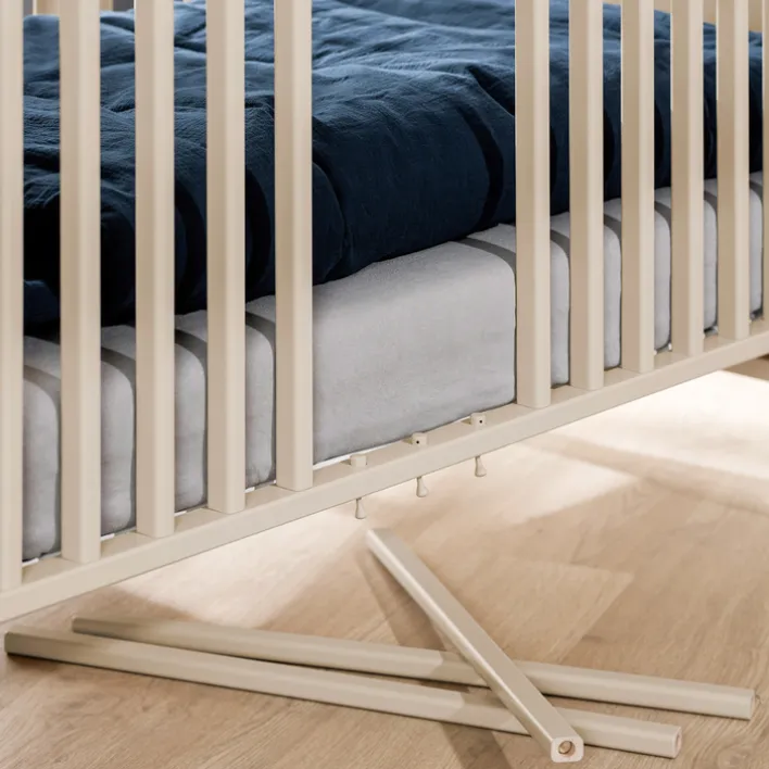 PAIDI Babybett EEFJE 70 x 140 cm beige/ braun