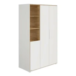 PAIDI Kinder-Drehtürenschrank LIEVEN weiß/ braun