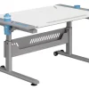 PAIDI Schreibtisch TABLO Kreideweiß/ Azurblau