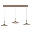 Paul Neuhaus LED Balkenpendel PURE MOON 3-flg bronze