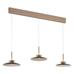 Paul Neuhaus LED Balkenpendel PURE MOON 3-flg bronze