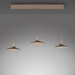 Paul Neuhaus LED Balkenpendel PURE MOON 3-flg bronze