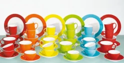 Ritzenhoff & Breker Dessertteller DOPPIO 6er Set rot