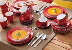 Ritzenhoff & Breker Dessertteller DOPPIO 6er Set rot